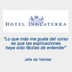 Comentario de Hotel Inglaterra sobre curso Tictour de Gooogle Ads