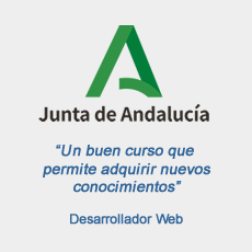 Comentario de la Junta de Andalucía sobre curso Tictour de UI/UX design